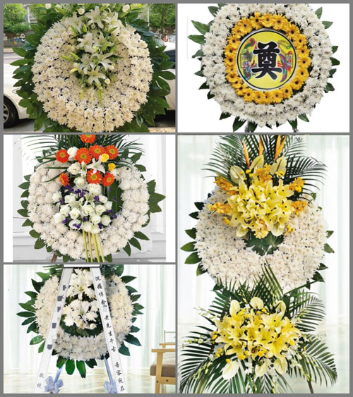山东青岛胶州市胶西镇西佛乐村花圈速递